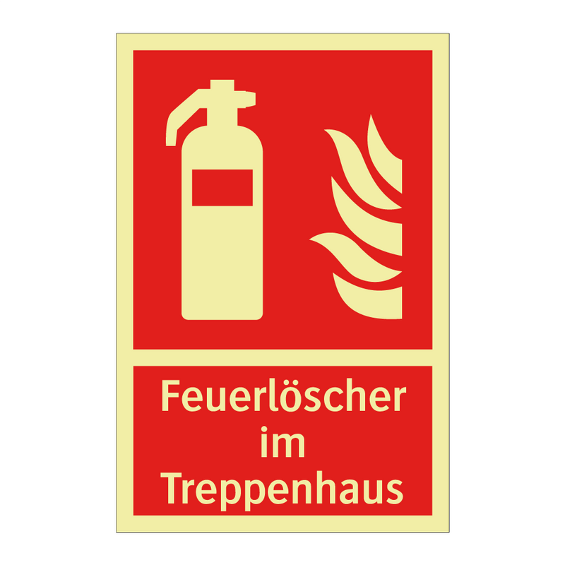 Feuerlöscher im Treppenhaus