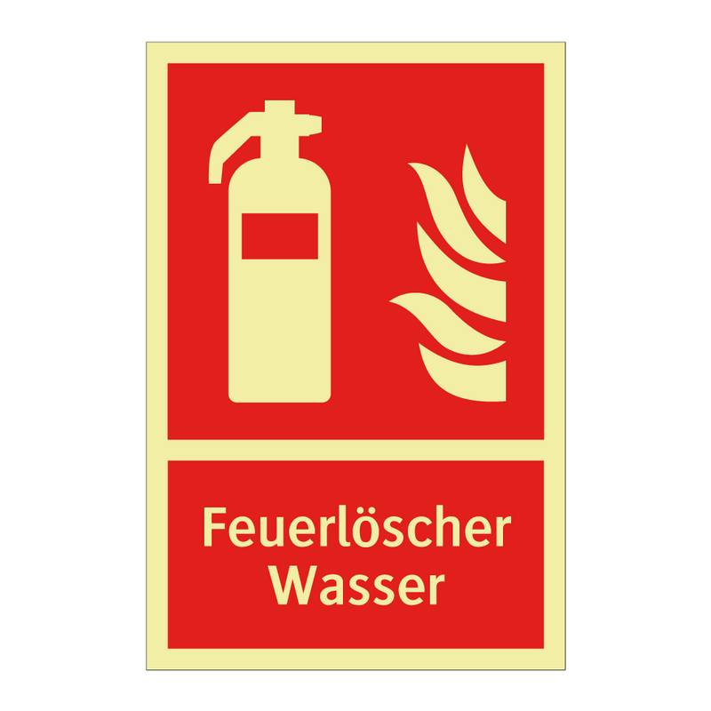 Feuerlöscher Wasser