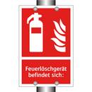 Feuerlöschgerät befindet sich: