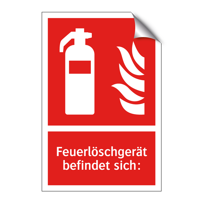 Feuerlöschgerät befindet sich: