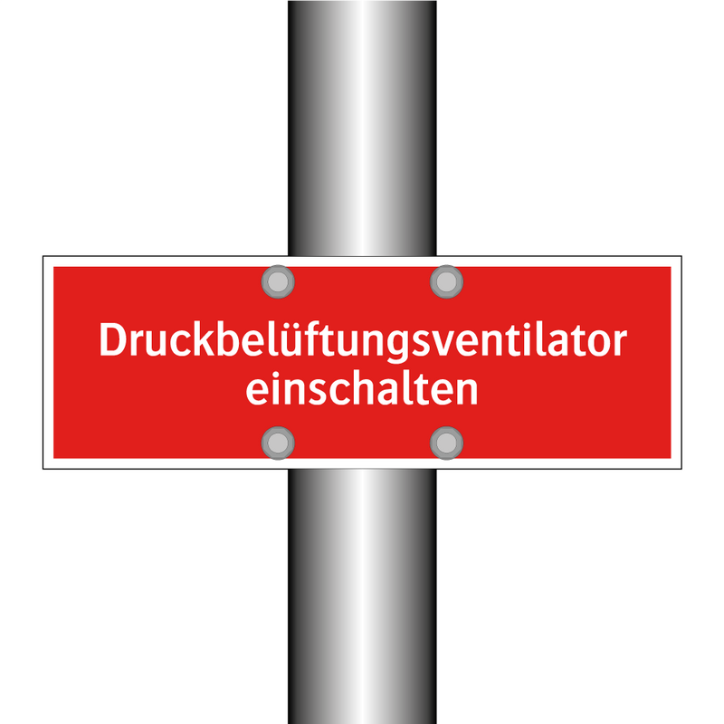 Druckbelüftungsventilator einschalten