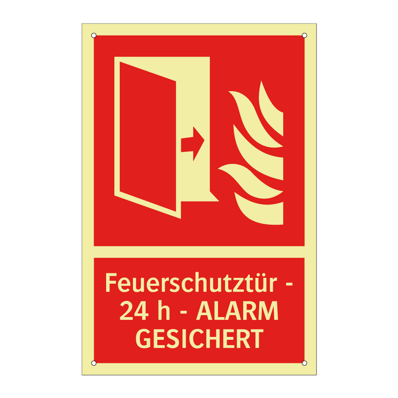 Feuerschutztür - 24 h - ALARM GESICHERT