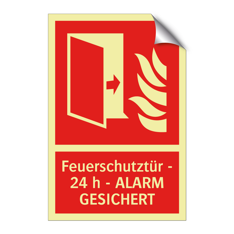 Feuerschutztür - 24 h - ALARM GESICHERT