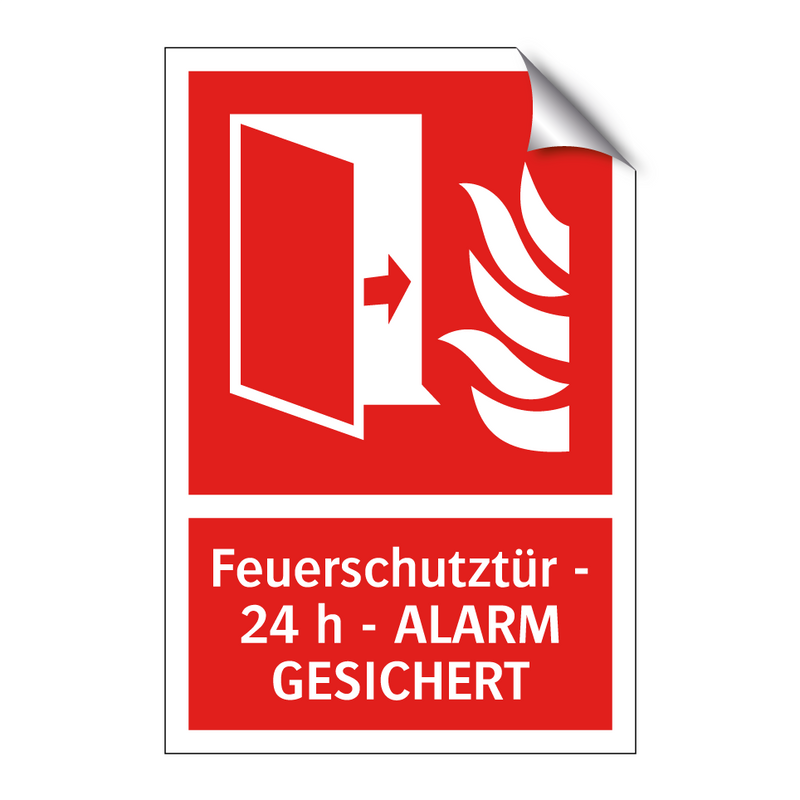 Feuerschutztür - 24 h - ALARM GESICHERT