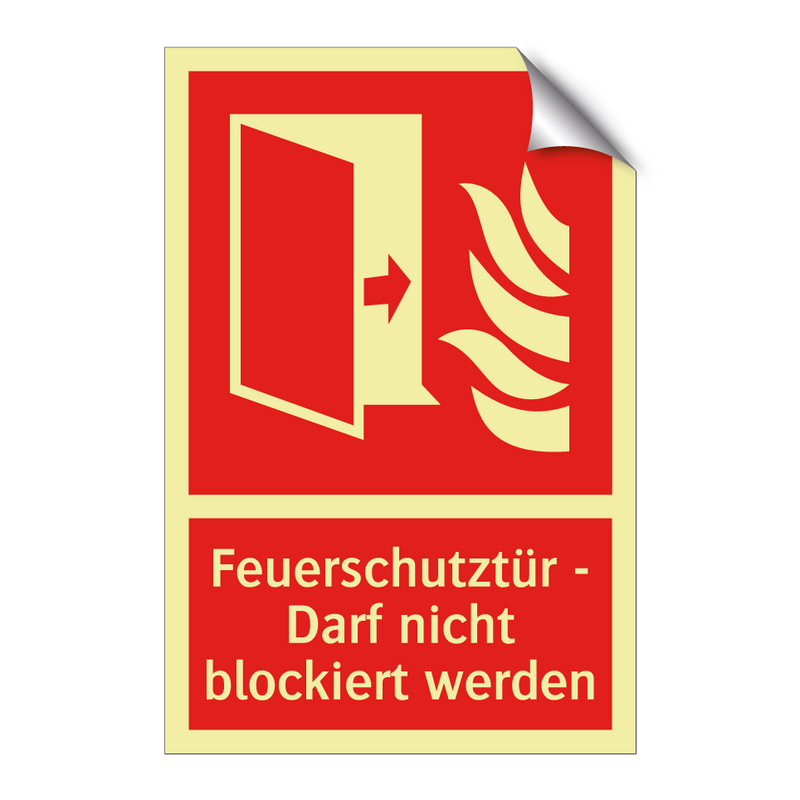 Feuerschutztür - Darf nicht blockiert werden