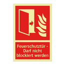 Feuerschutztür - Darf nicht blockiert werden