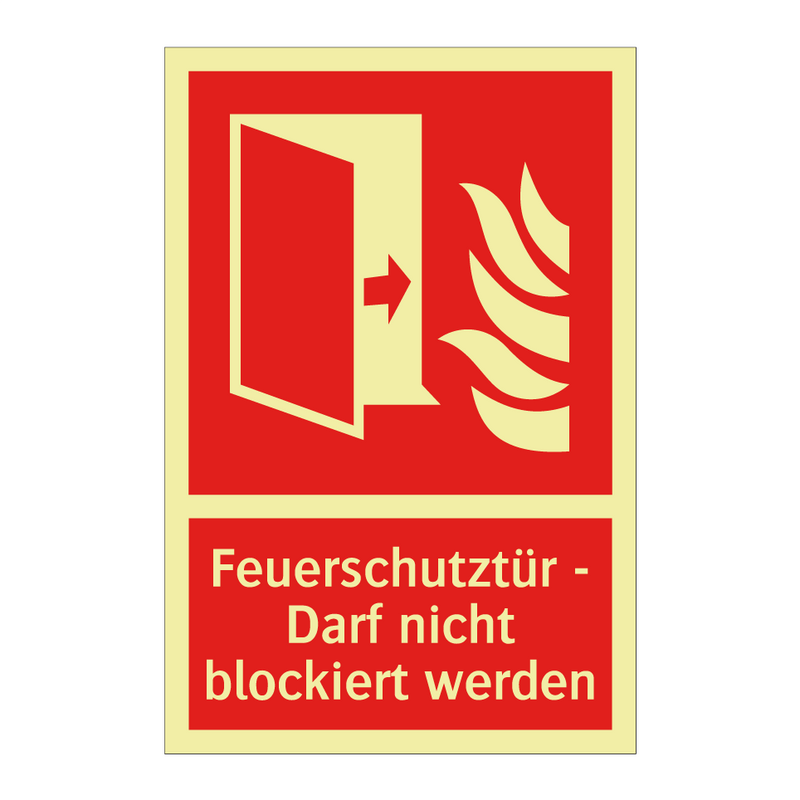 Feuerschutztür - Darf nicht blockiert werden