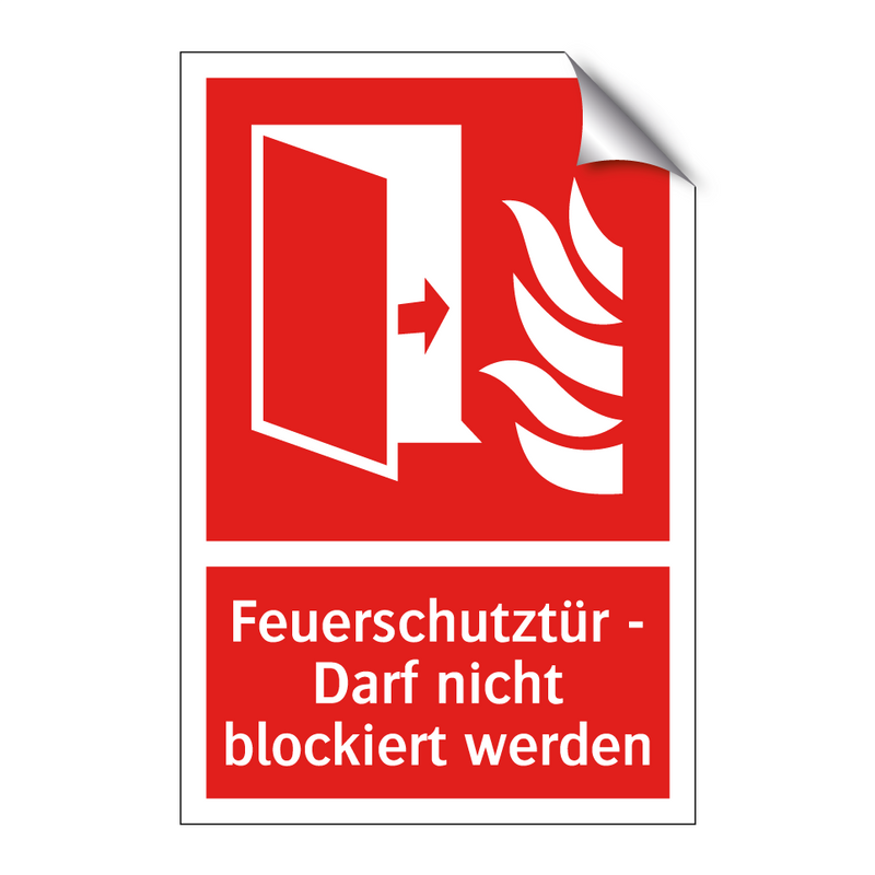 Feuerschutztür - Darf nicht blockiert werden