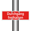 Durchgang freihalten