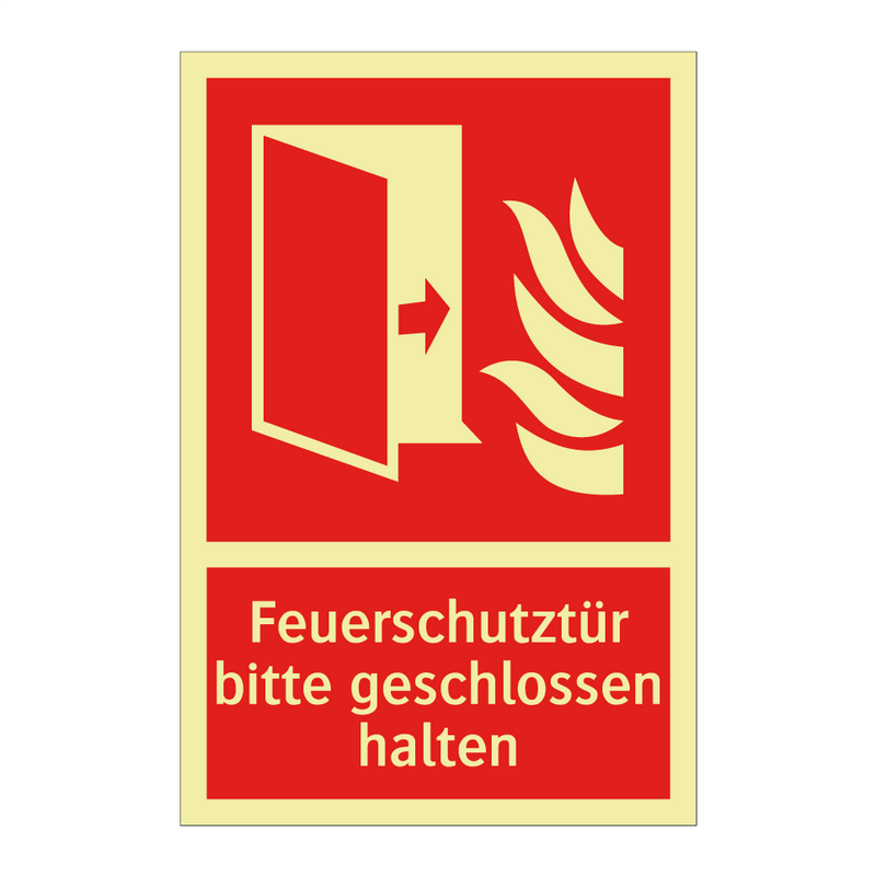 Feuerschutztür bitte geschlossen halten