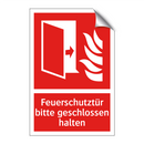 Feuerschutztür bitte geschlossen halten