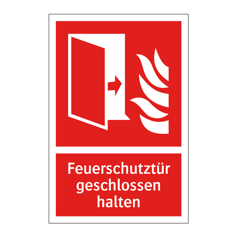 Feuerschutztür geschlossen halten