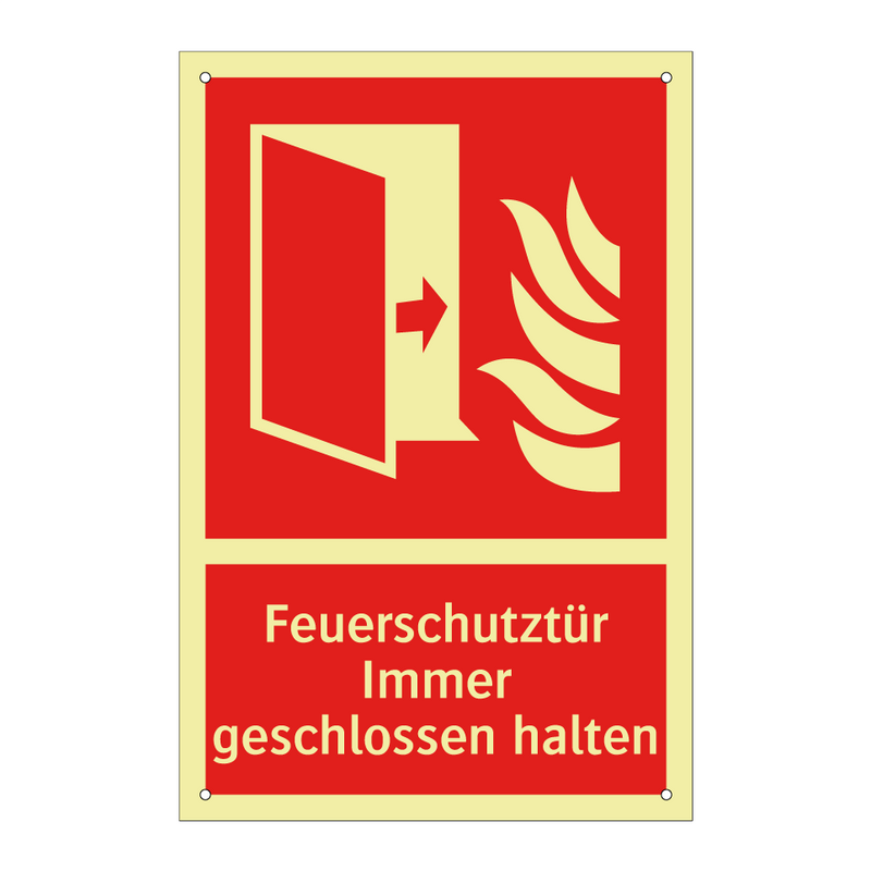 Feuerschutztür Immer geschlossen halten