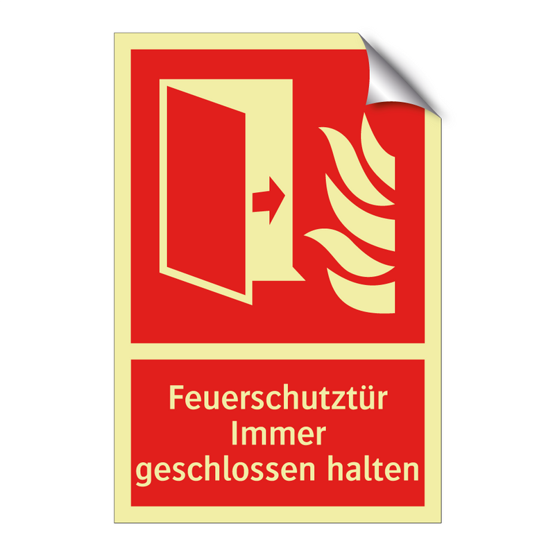 Feuerschutztür Immer geschlossen halten