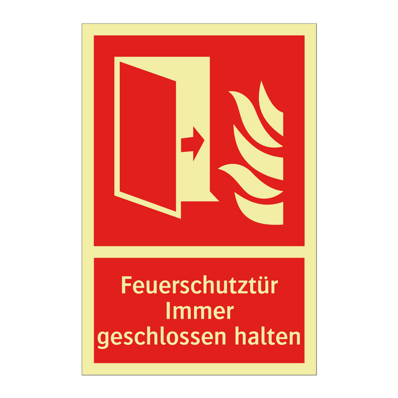 Feuerschutztür Immer geschlossen halten