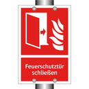 Feuerschutztür schließen