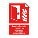 Feuerschutztür schließt im Alarmfall automatisch