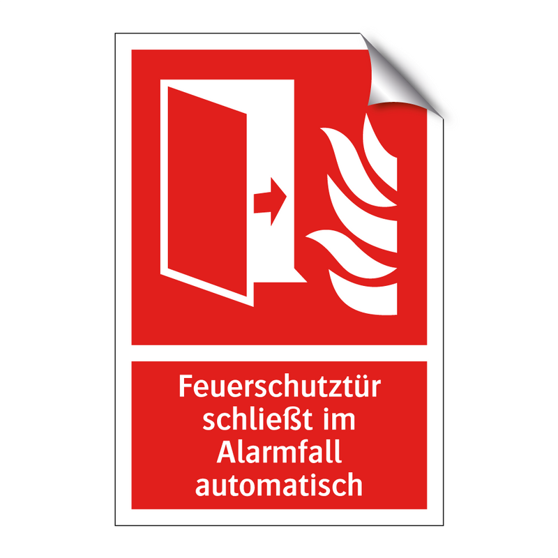 Feuerschutztür schließt im Alarmfall automatisch