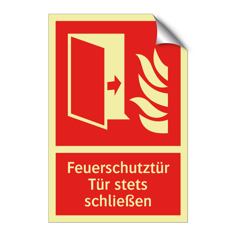 Feuerschutztür Tür stets schließen