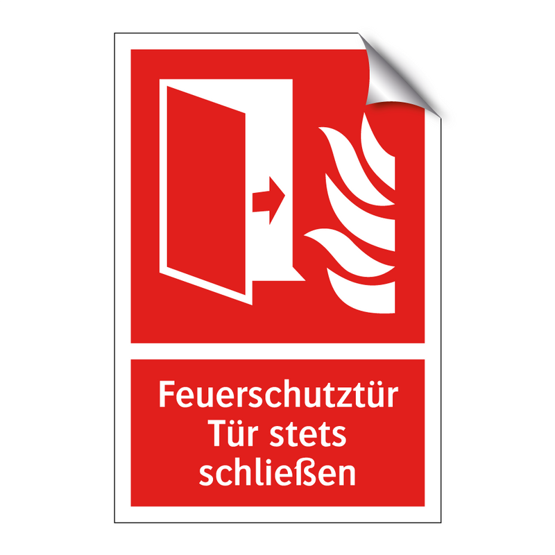 Feuerschutztür Tür stets schließen
