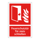 Feuerschutztür Tür stets schließen