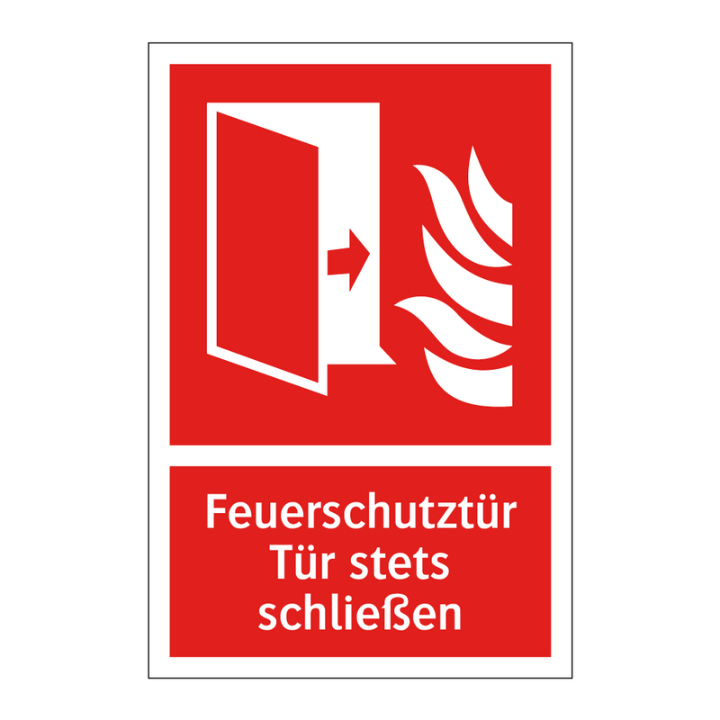 Feuerschutztür Tür stets schließen