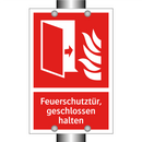 Feuerschutztür, geschlossen halten