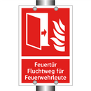 Feuertür Fluchtweg für Feuerwehrleute
