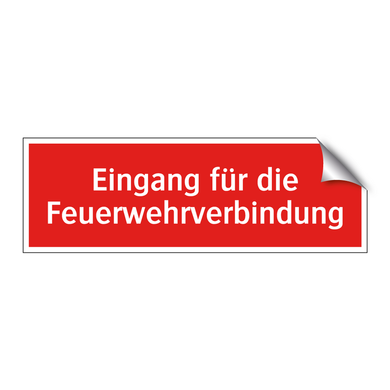 Eingang für die Feuerwehrverbindung