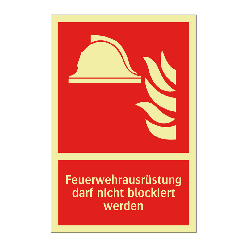 Feuerwehrausrüstung darf nicht blockiert werden