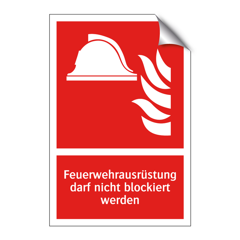 Feuerwehrausrüstung darf nicht blockiert werden