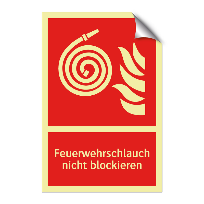 Feuerwehrschlauch nicht blockieren