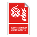 Feuerwehrschlauch nicht blockieren