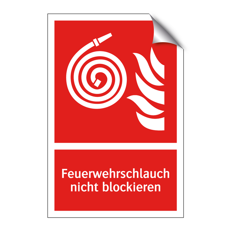 Feuerwehrschlauch nicht blockieren