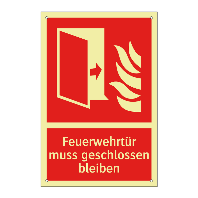 Feuerwehrtür muss geschlossen bleiben