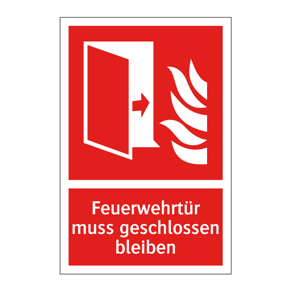 Feuerwehrtür muss geschlossen bleiben