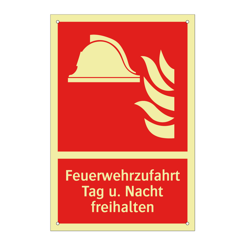 Feuerwehrzufahrt Tag u. Nacht freihalten