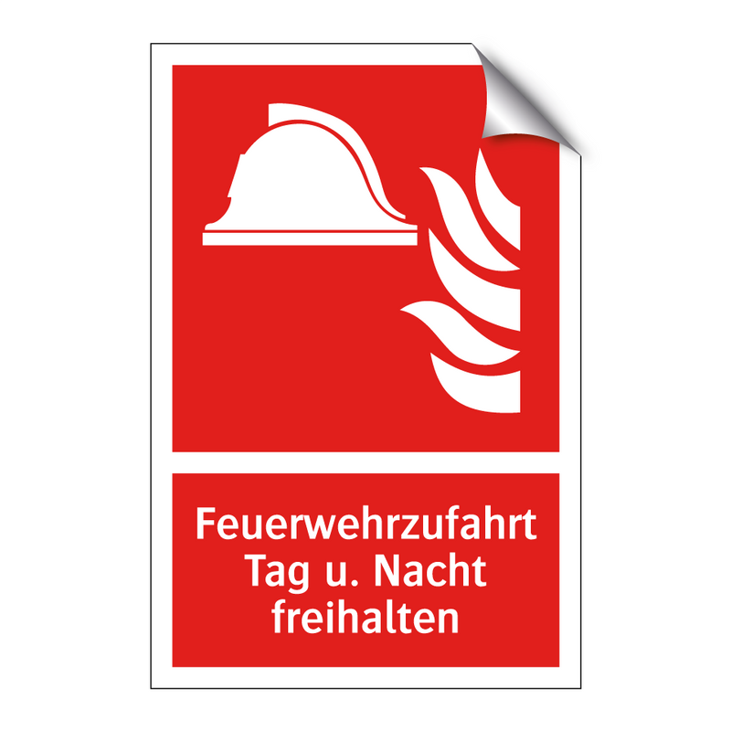 Feuerwehrzufahrt Tag u. Nacht freihalten