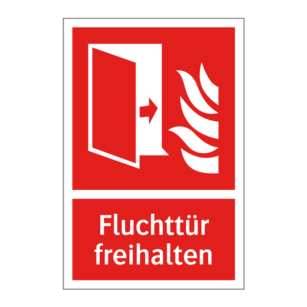 Fluchttür freihalten