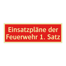 Einsatzpläne der Feuerwehr 1. Satz