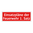 Einsatzpläne der Feuerwehr 1. Satz