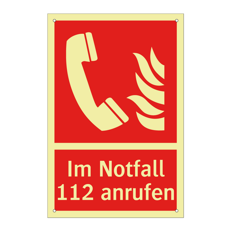 Im Notfall 112 anrufen