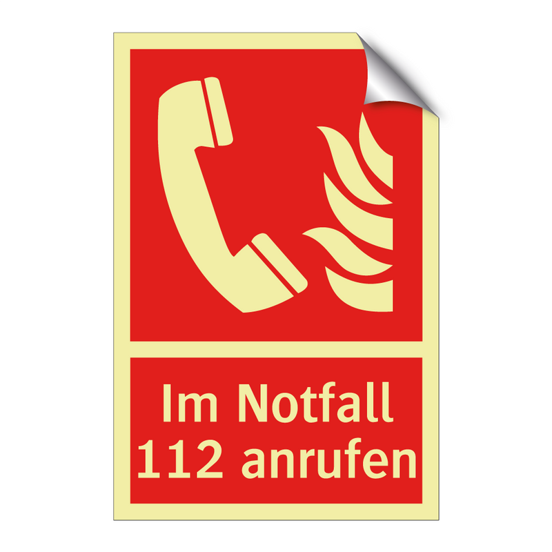 Im Notfall 112 anrufen