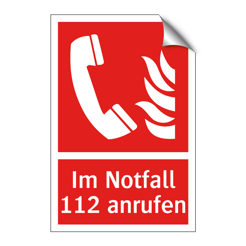 Im Notfall 112 anrufen