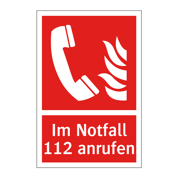 Im Notfall 112 anrufen