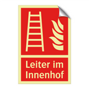 Leiter im Innenhof