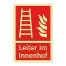 Leiter im Innenhof