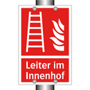 Leiter im Innenhof