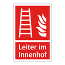 Leiter im Innenhof