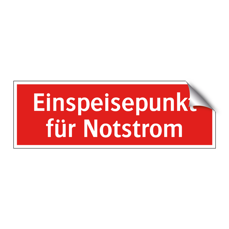 Einspeisepunkt für Notstrom